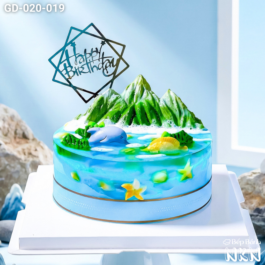  Bánh Sinh Nhật Đại Dương Cá Heo (GD-020-019) 