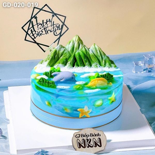  Bánh Sinh Nhật Đại Dương Cá Heo (GD-020-019) 
