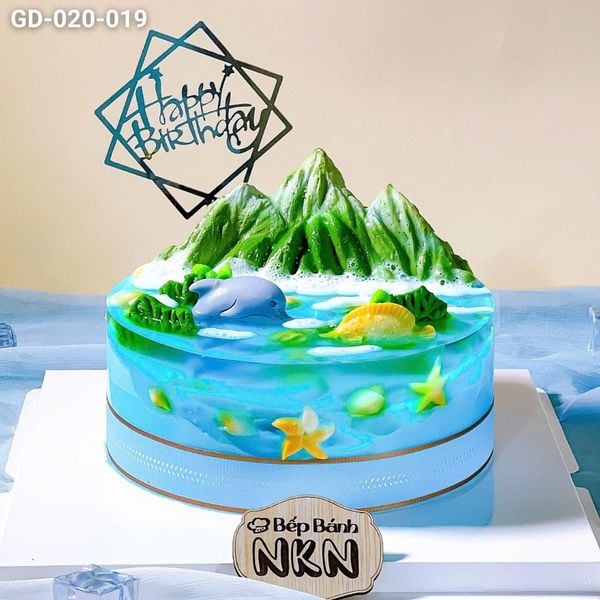  Bánh Sinh Nhật Đại Dương Cá Heo (GD-020-019) 