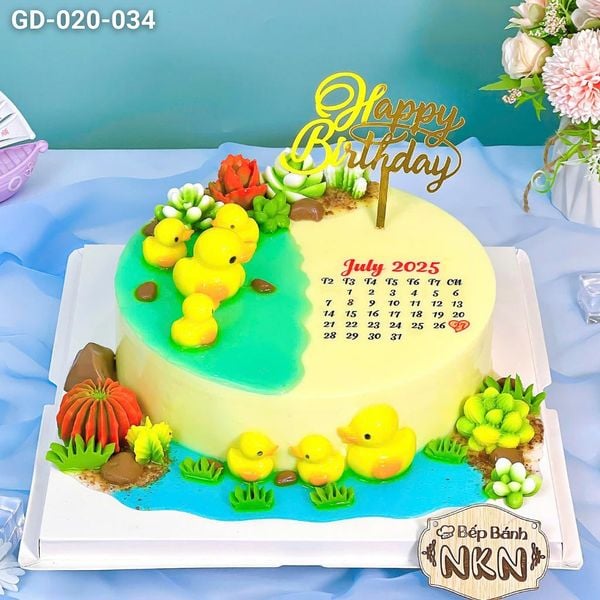  Bánh Sinh Nhật Sen Đá - Vịt Vàng (GD-020-034) 
