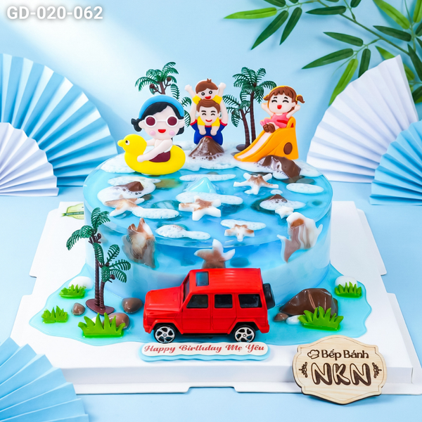  Bánh Sinh Nhật Gia Đình Du Lịch Biển (GD-020-062) 