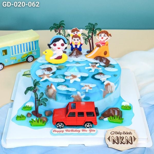  Bánh Sinh Nhật Gia Đình Du Lịch Biển (GD-020-062) 