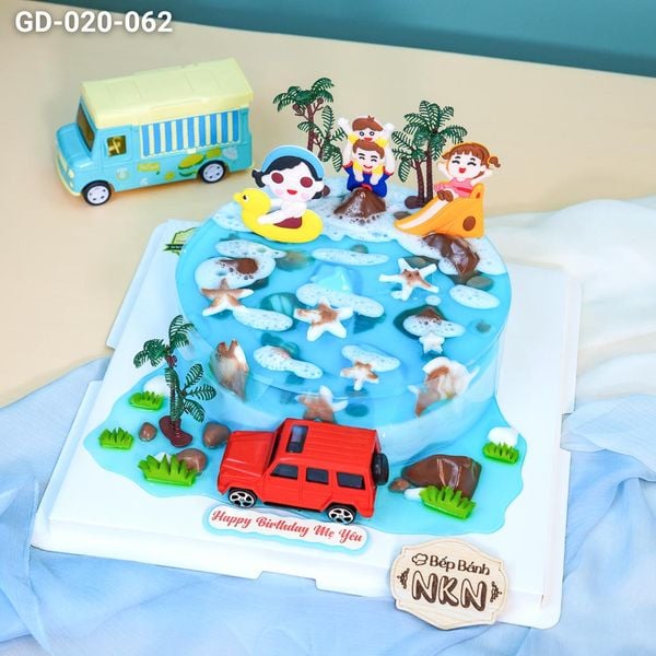  Bánh Sinh Nhật Gia Đình Du Lịch Biển (GD-020-062) 