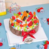  Bánh Sinh Nhật Trái Cây Mix Tone Gỗ (GD-020-064) 