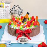  Bánh Sinh Nhật Trái Cây Mix Tone Gỗ (GD-020-064) 