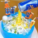  Bánh Sinh Nhật Rót Bia Tiger Xanh (GD-020-082) 