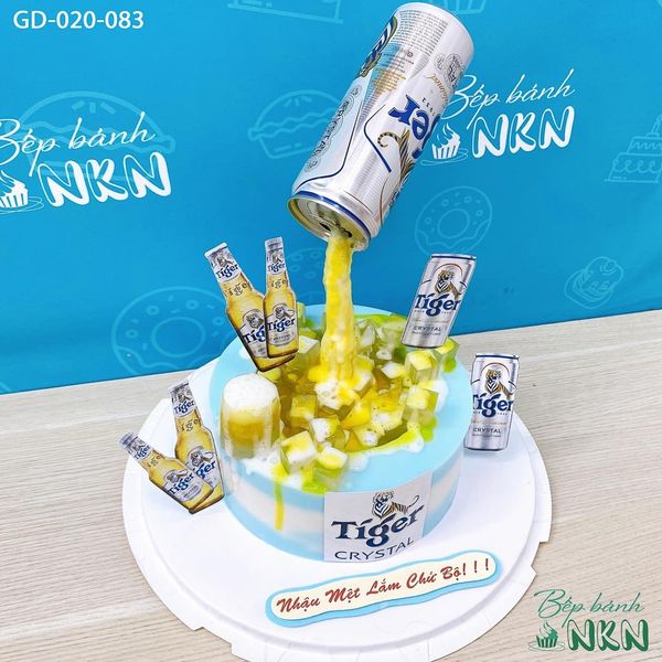  Bánh Sinh Nhật Rót Bia Tiger Bạc (GD-020-083) 
