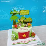  Bánh Sinh Nhật  Mẫu Chú Bộ Đội (GD-020-093) 