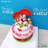  Bánh Mừng Thọ Ông Bà, Cha Mẹ 2 Tầng (GD-020-104) 