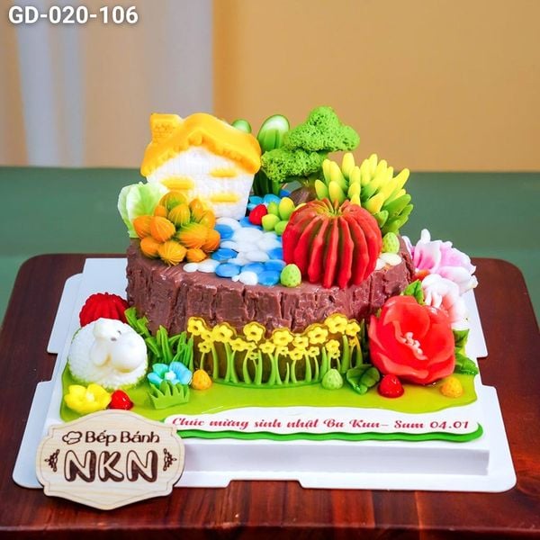  Bánh Sinh Nhật Ngôi Nhà Sen Đá (GD-020-106) 