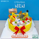  Bánh Sinh Nhật Trái Cây Mix Tone Vàng (GD-020-113) 