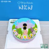  Bánh Sinh Nhật Cô Gái Trong Vườn Hoa (GD-020-146) 