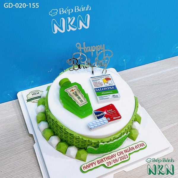  Bánh Sinh Nhật Chai Dầu Gió, Vỉ Thuốc (GD-020-155) 