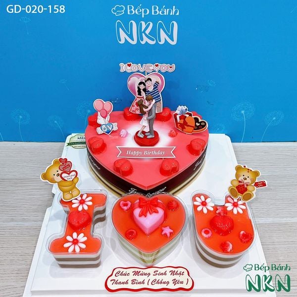 Set Bánh Sinh Nhật I <3 U  (GD-020-158) 