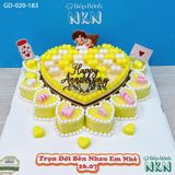 Bánh Trái Tim Kỉ Niệm Cặp Đôi (GD-020-183) 