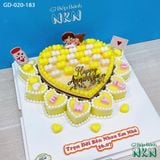  Bánh Trái Tim Kỉ Niệm Cặp Đôi (GD-020-183) 
