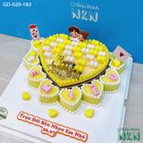  Bánh Trái Tim Kỉ Niệm Cặp Đôi (GD-020-183) 