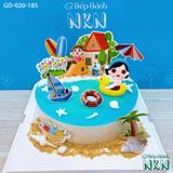  Bánh Sinh Nhật Gia Đình Du Lịch Biển (GD-020-185) 