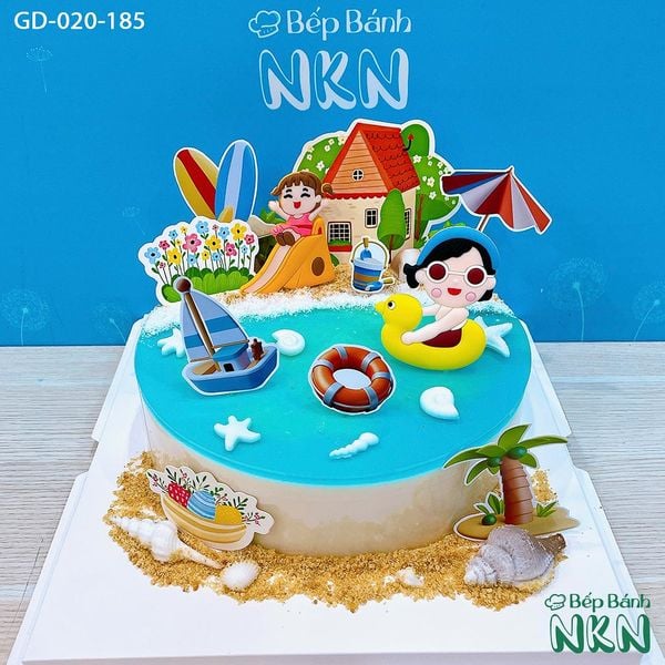  Bánh Sinh Nhật Gia Đình Du Lịch Biển (GD-020-185) 