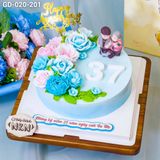  Bánh Kỷ Niệm Kết Hoa Ngày Cưới Ba Mẹ (GD-020-201) 