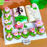  Bánh Sinh Nhật Hoa Sen Tặng Mẹ (GD-020-207) 