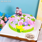  Bánh Kỷ Niệm Ông Bà Dạo Vườn Hoa (GD-020-210) 