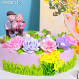  Bánh Kỷ Niệm Ông Bà Dạo Vườn Hoa (GD-020-210) 