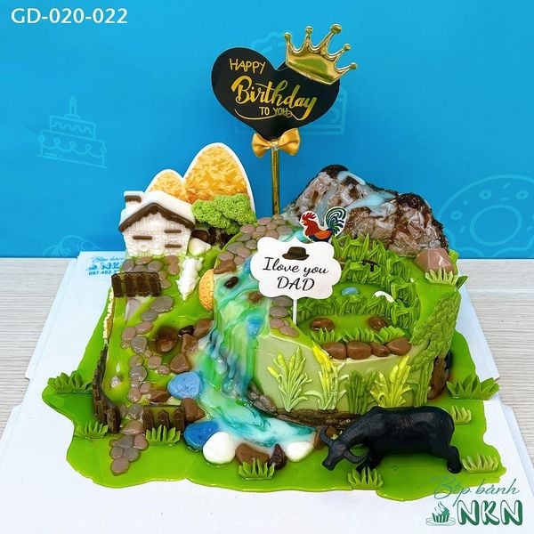  Bánh Sinh Nhật Mẫu Đồng Quê (GD-020-022) 