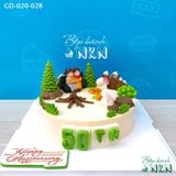  Bánh Kỷ Niệm Ngày Cưới Mẫu Rừng Thông (GD-020-028) 