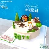  Bánh Kỷ Niệm Ngày Cưới Mẫu Rừng Thông (GD-020-028) 