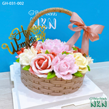  Giỏ Bánh Hoa Hồng Quà Tặng 20/10 (GH-031-002) 