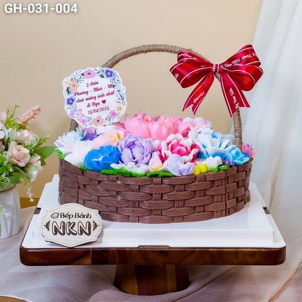 Giỏ Bánh Hoa Hồng Quà Tặng (GH-031-004) 