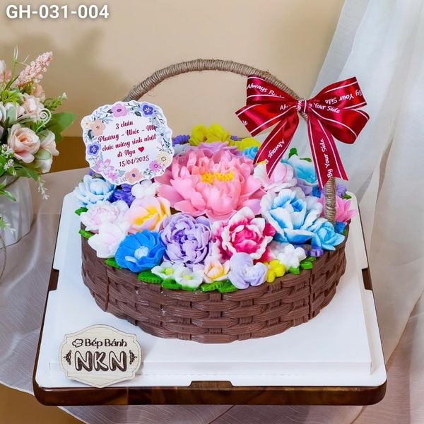 Giỏ Bánh Hoa Hồng Quà Tặng (GH-031-004) 