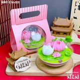  Hộp Bánh Hồ Sen Mini Hồng (HRC-016-005) 