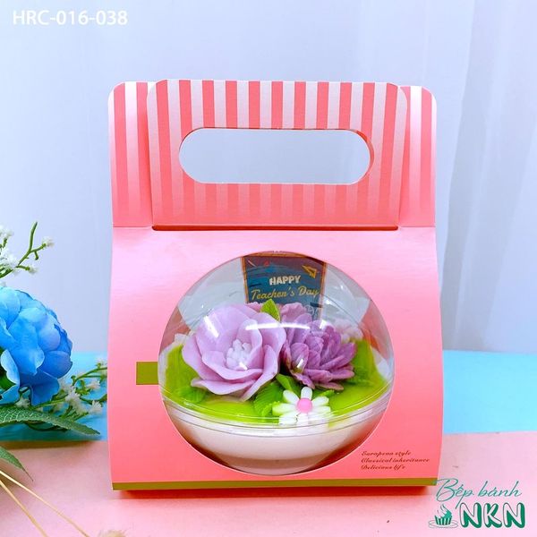  Hộp Bánh Quà Tặng Hoa Tím (HRC-016-038) 
