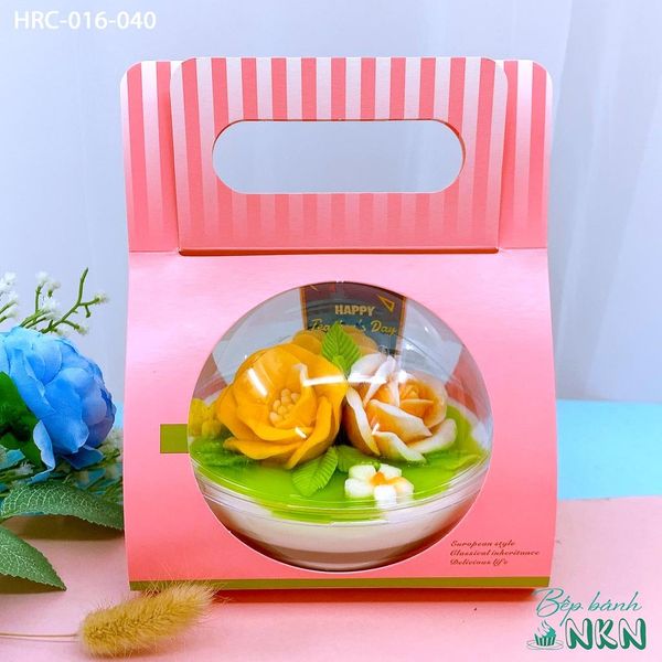  Hộp Bánh Quà Tặng hoa Vàng (HRC-016-040) 