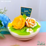  Hộp Bánh Quà Tặng hoa Vàng (HRC-016-040) 