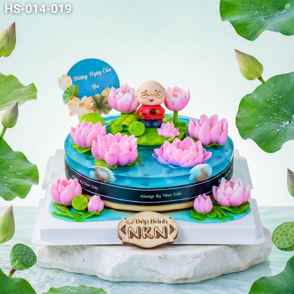  Bánh Hồ Sen Mừng Thọ Ông, Cha (HS-014-019) 