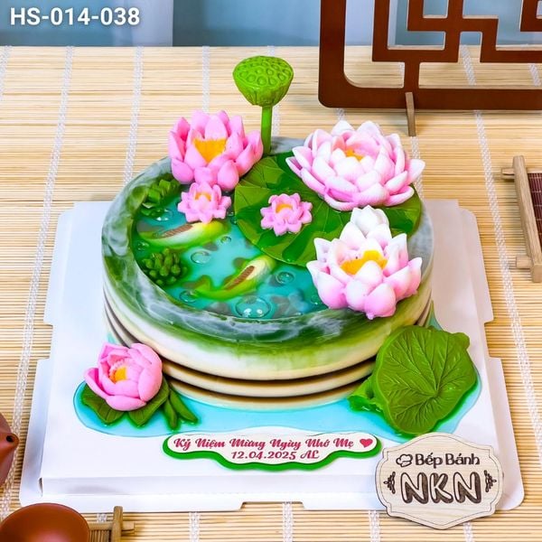  Bánh Kỷ Niệm Hồ Sen Cá Lội (HS-014-038) 
