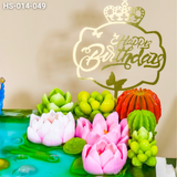  Bánh Kỷ Niệm Hồ Sen Cá Lội Tặng Ông Bà (HS-014-049) 