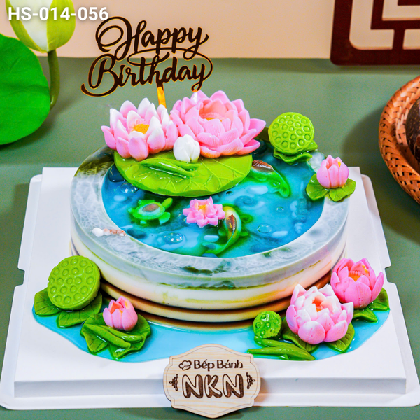  Bánh Quà Tặng Hồ Sen Cá Lội (HS-014-056) 
