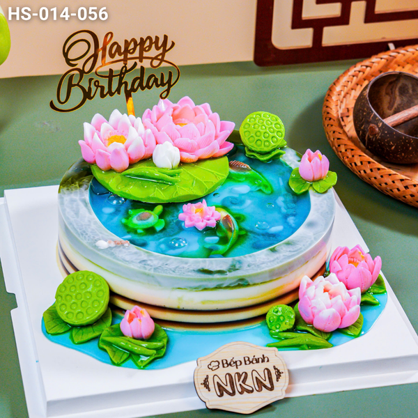  Bánh Quà Tặng Hồ Sen Cá Lội (HS-014-056) 