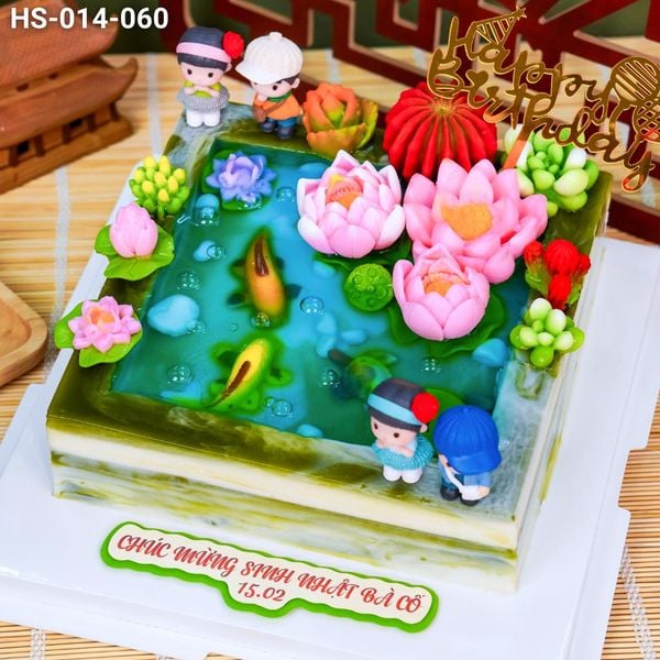 Bánh Kỷ Niệm Hồ Sen Cá Lội (HS-014-060) 