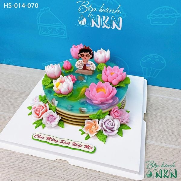  Bánh Sinh Nhật Hồ Sen Cá Lội (HS-014-070) 