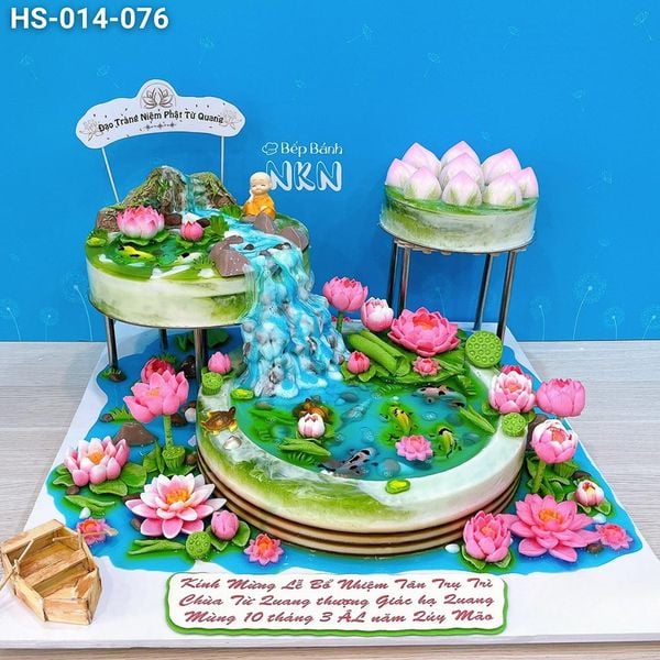  Siêu Tháp Bánh Hồ Sen Cá Lội Dâng Lễ (HS-014-076) 