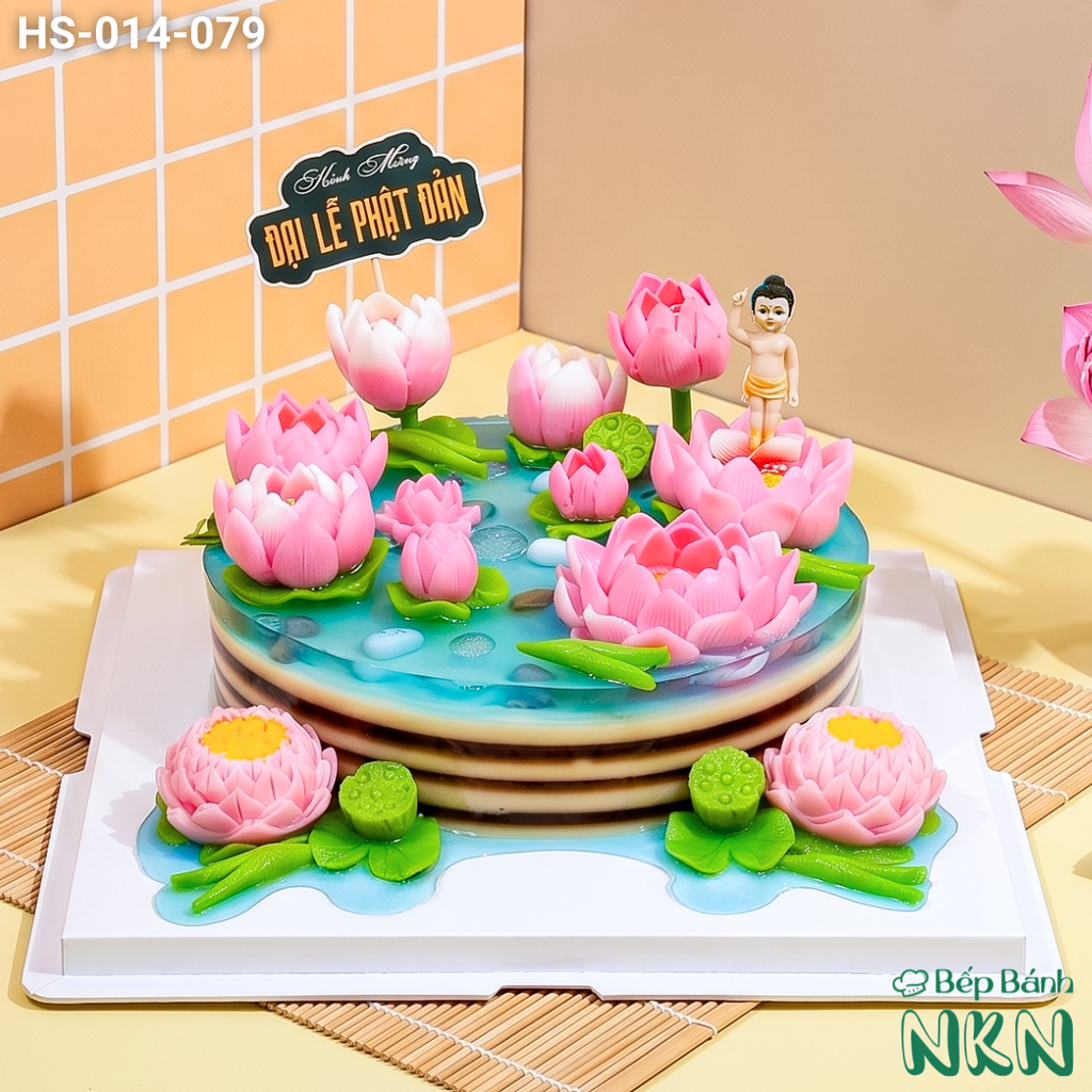  Bánh Hoa Sen Mừng Đại Lễ Phật Đản (HS-014-079) 