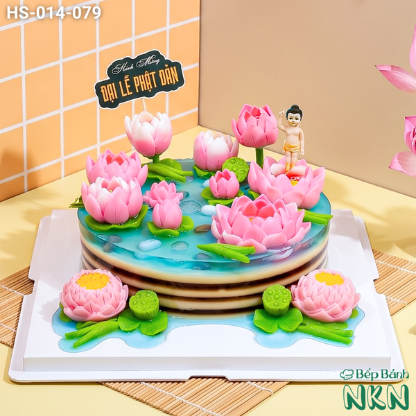  Bánh Hoa Sen Mừng Đại Lễ Phật Đản (HS-014-079) 