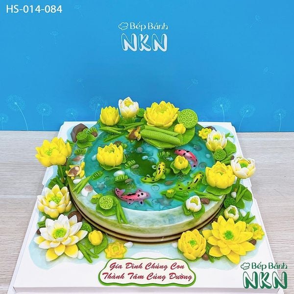  Bánh Cúng Dường Hồ Sen Cá Lội (HS-014-084) 