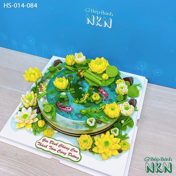  Bánh Cúng Dường Hồ Sen Cá Lội (HS-014-084) 