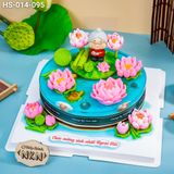  Bánh Mừng Thọ Bà Hồ Sen Cá Lội (HS-014-095) 